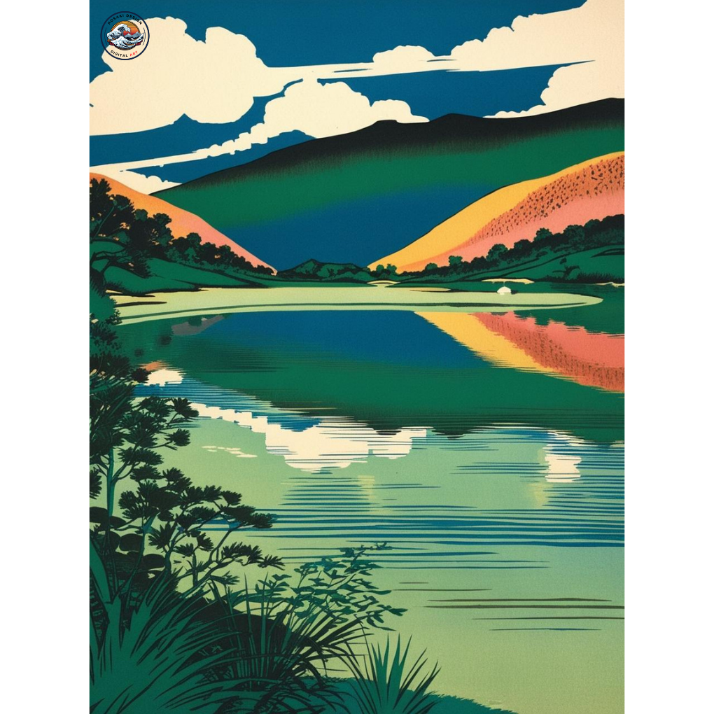 Liyu Lake Digital Art