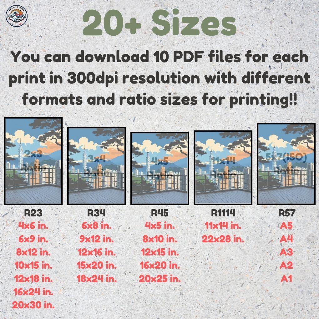 Another perspective of the Taipei 101 artwork.