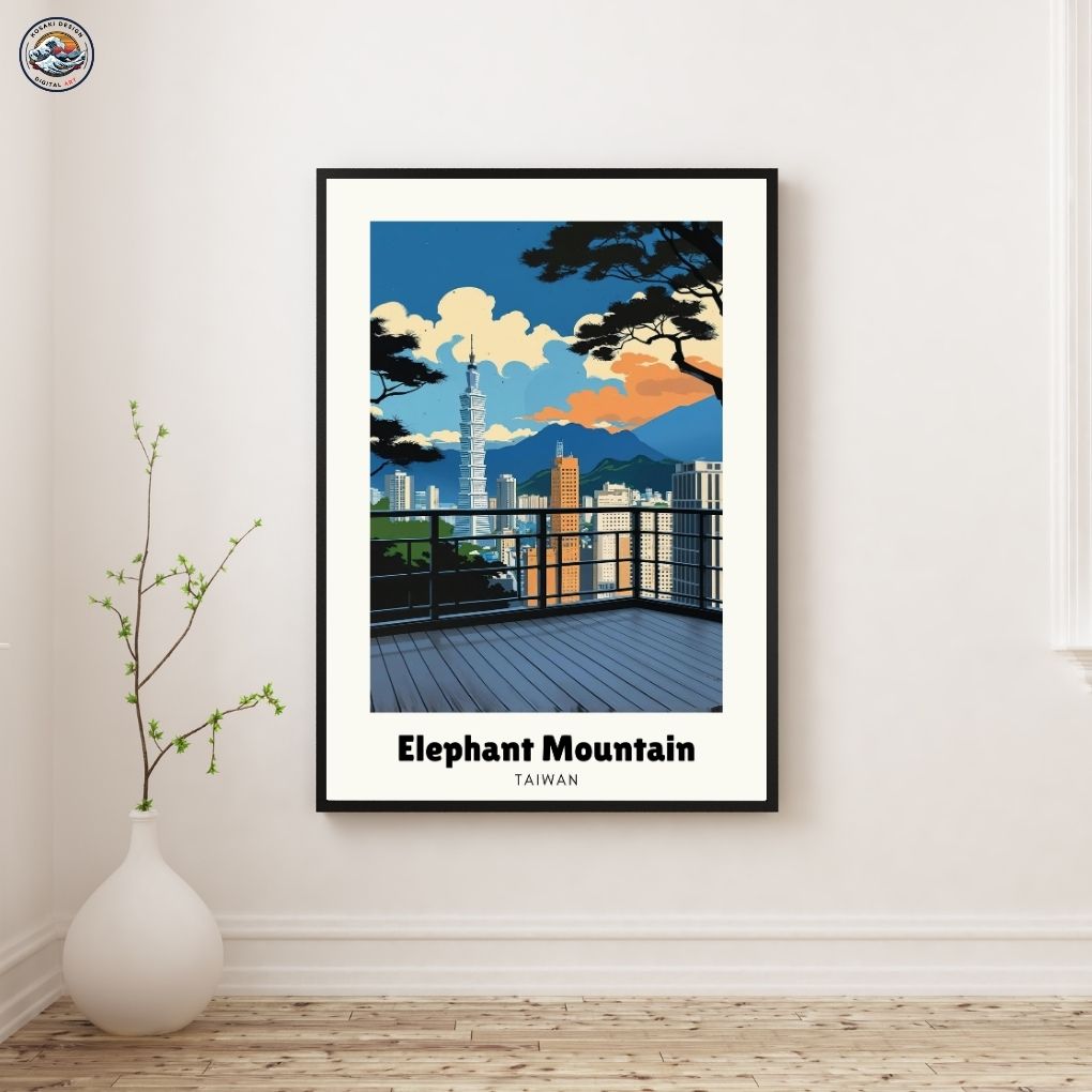 Another perspective of the Taipei 101 artwork.