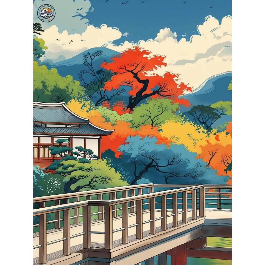 美しい野草の草原や木々を撮影するスマートフォン