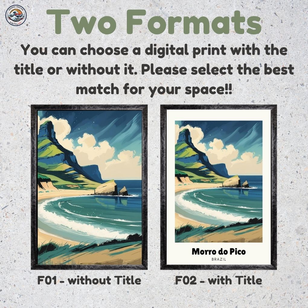 Morro do Pico Digital Art - Two Frame Types