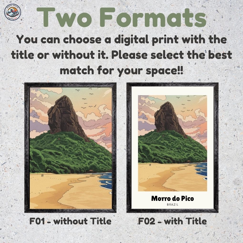 Morro do Pico Digital Art - Two Frame Types
