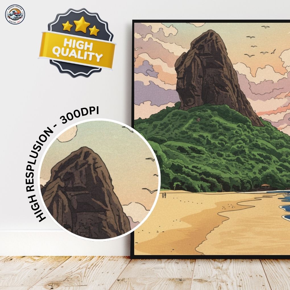 Morro do Pico Digital Art - Quality Gurantee