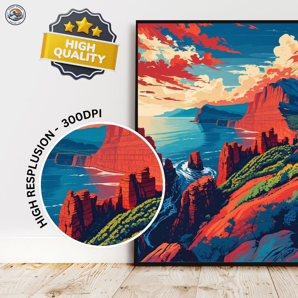 Calanques de Piana Digital Art - Quality Gurantee