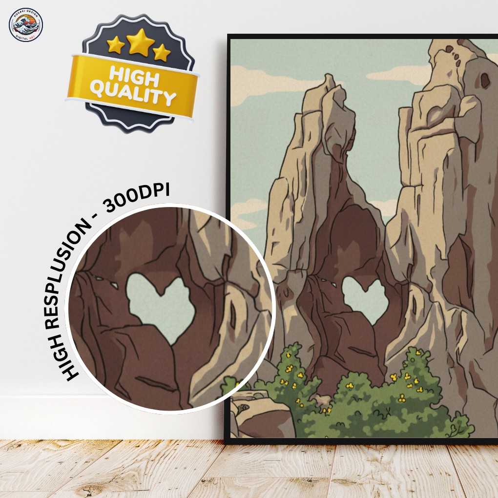 Corsica Heart Rock Digital Art - Quality Gurantee