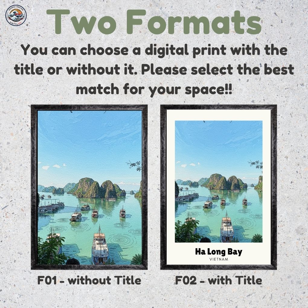 Ha Long Bay Digital Art - Two Frame Types