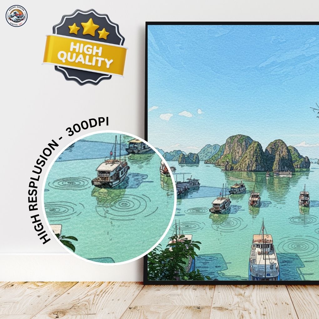 Ha Long Bay Digital Art - Quality Gurantee
