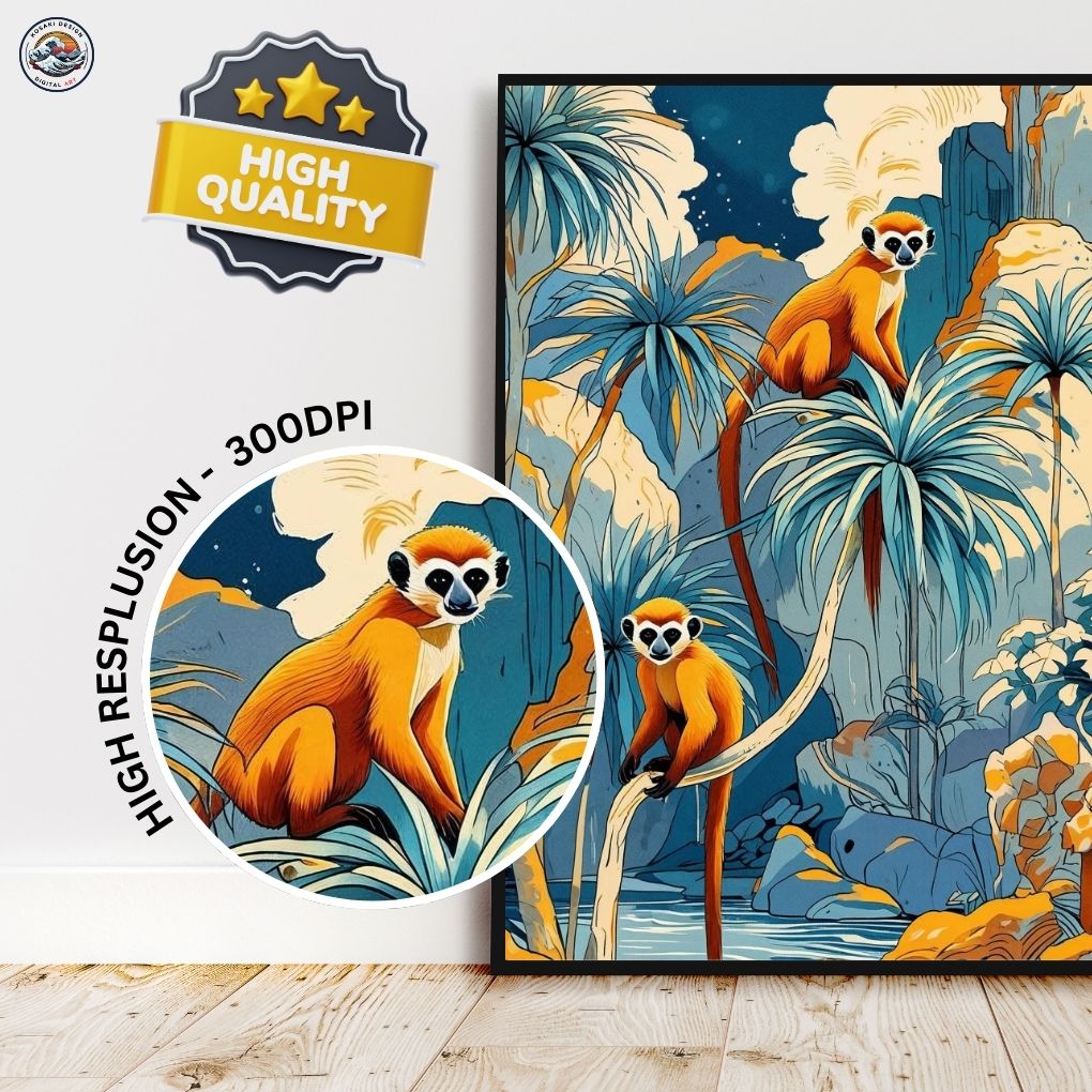 Cat Ba langur (golden-headed) Digital Art - Quality Gurantee