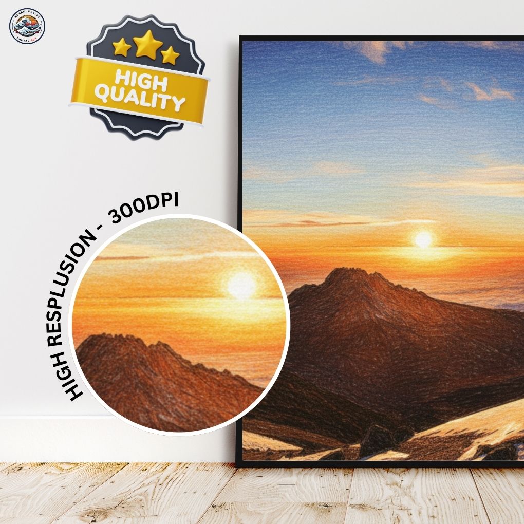 Kilimanjaro Sunrise Digital Art - Quality Gurantee