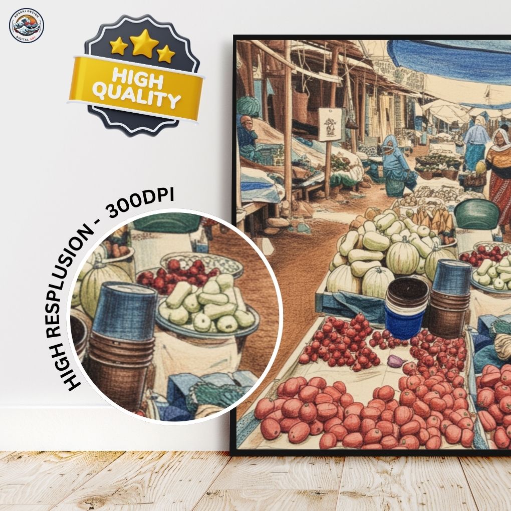Arusha Market Digital Art - Quality Gurantee