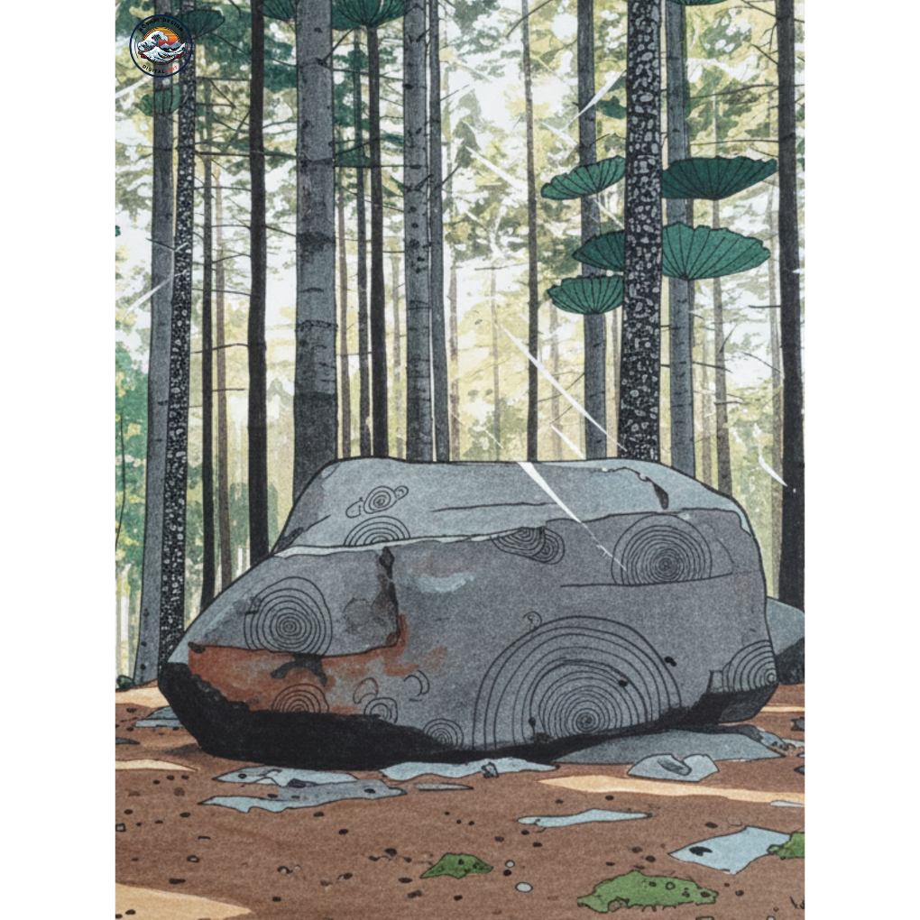 Bornholm Almindingen Forest AI Digital Art