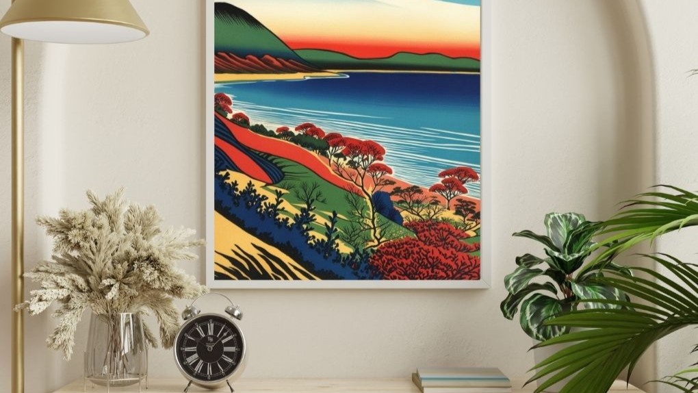 Qixingtan Beach Digital Art