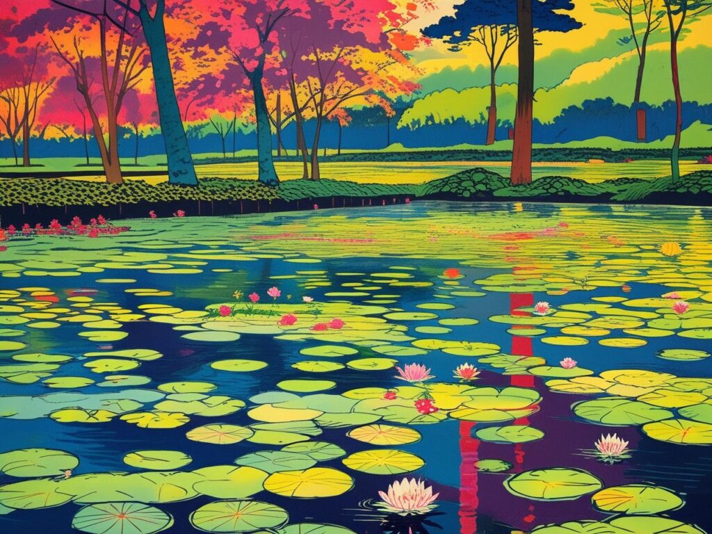 Lotus Garden Digital Art