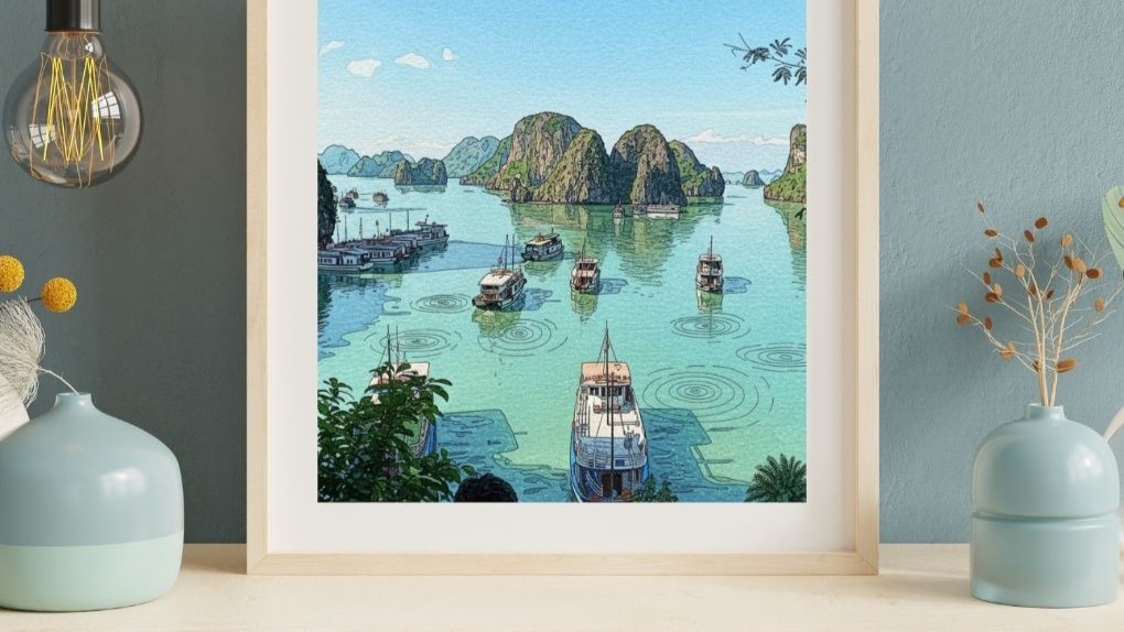 Ha Long Bay Digital Art