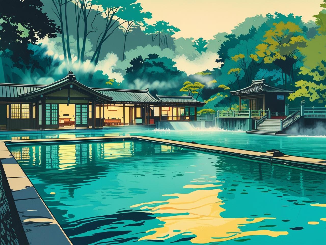 Zhiben Hot Spring Digital Art