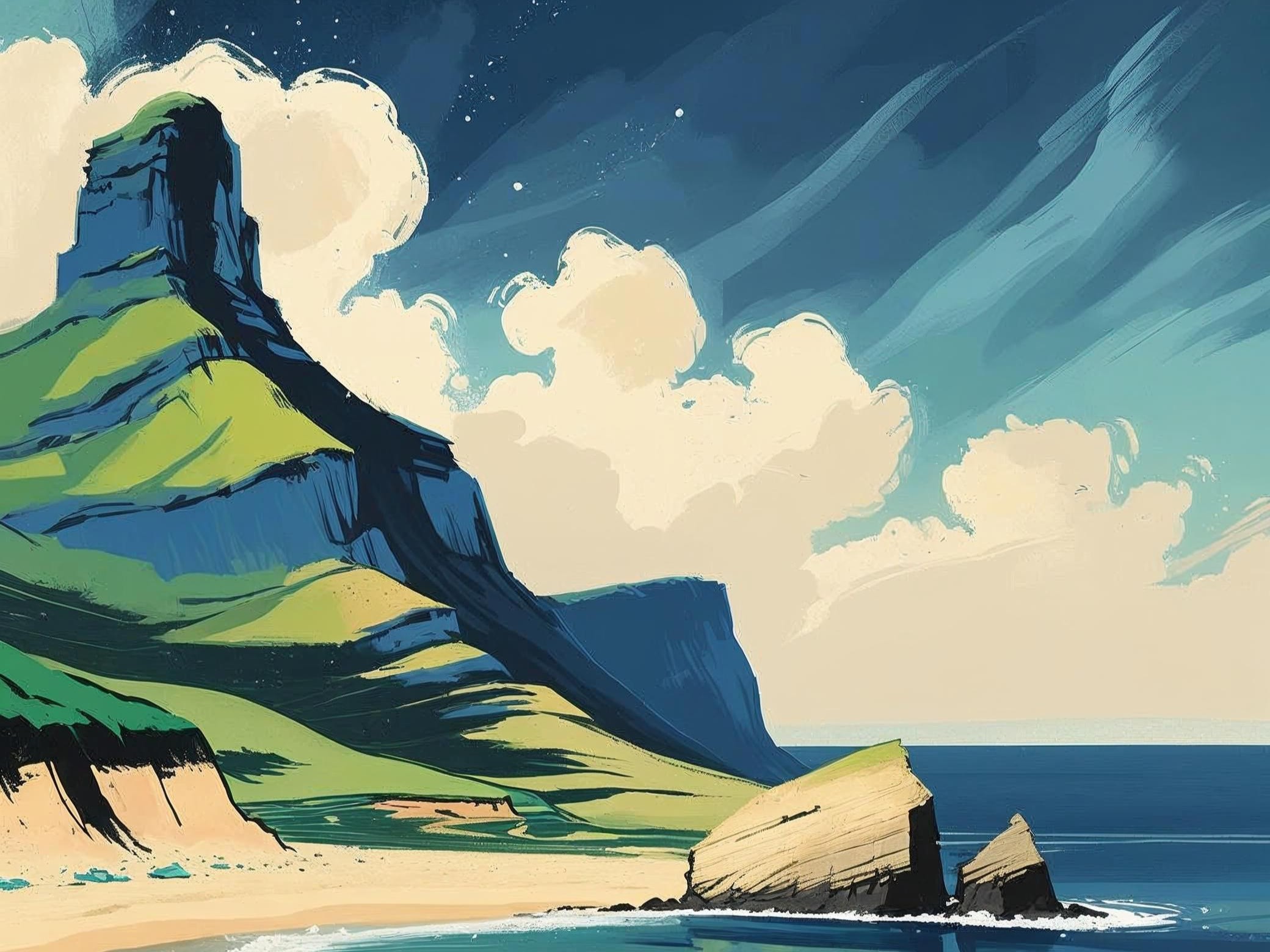 Fernando de Noronha AI Digital Art